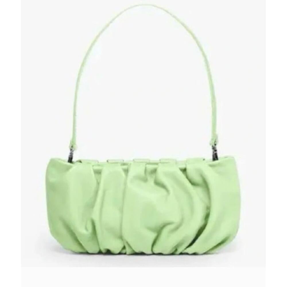 Staud NEW Bean Convertible Agave Bag, Removable Shoulder Strap